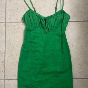 Wild Fable Women's Linen Blend Green Dress Small NWOT